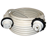 Marinco - Molded Standard Cordset - White, 50', 30A, 125V