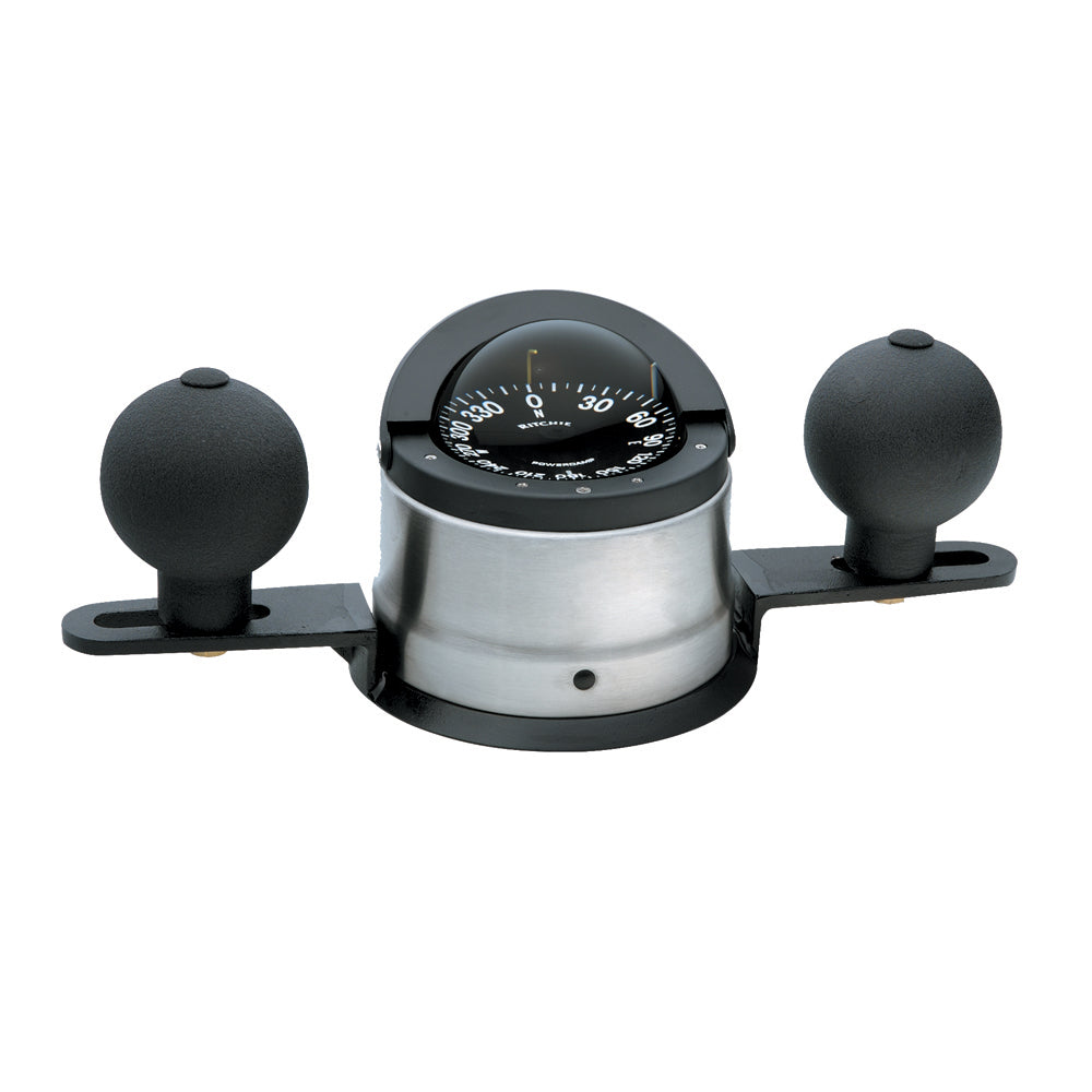 Ritchie - Navigator Steel Boat Compass - Binnacle Mount, Stainless Steel, Black