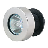 Marinco - Flush Mount Docking Lights - Flat Lens, Stainless Steel Frame
