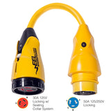 Marinco - P503-30 Male Pigtail Adapter - Yellow, 30A, 125V