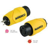 Marinco - Straight Adapter - 15Amp Straight Male to 30Amp Locking Female Connector
