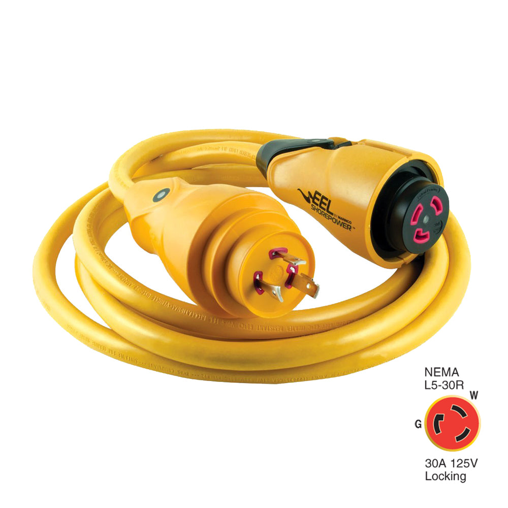 Marinco - Shore Power Cordset - EEL, 125V, Yellow
