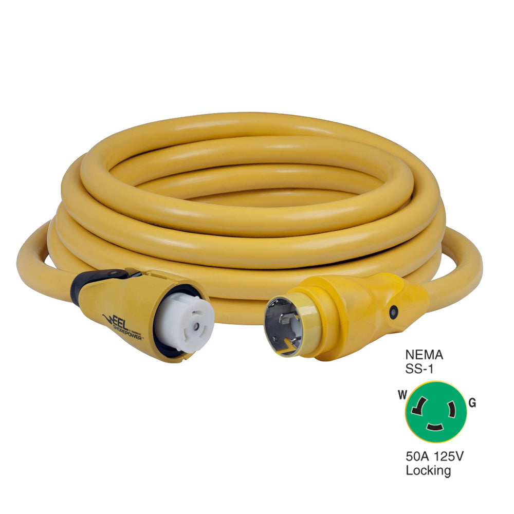 Marinco - Shore Power Cordset - EEL, 125V, Yellow