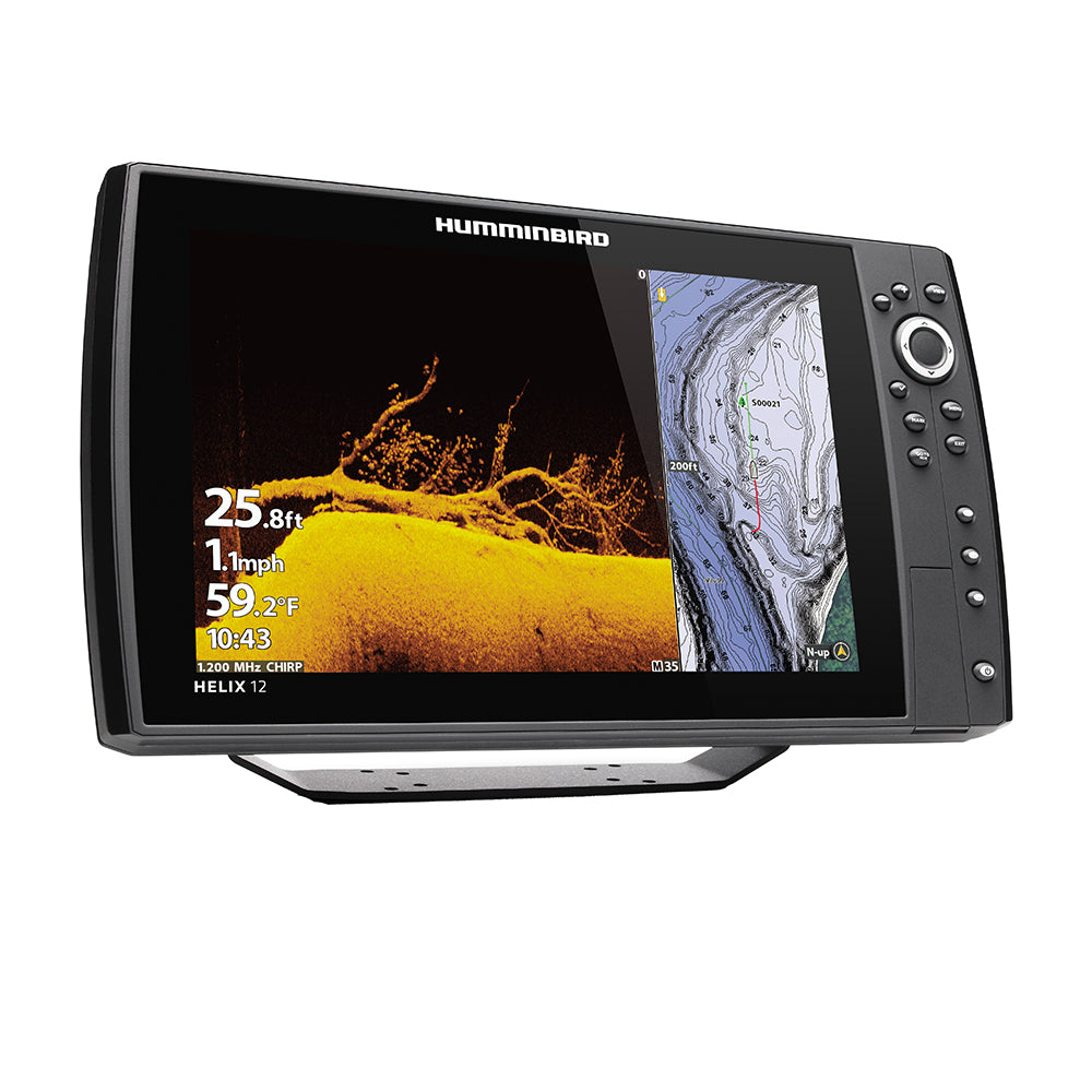 Humminbird - HELIX 12 CHIRP MEGA DI+ GPS Sonar Display