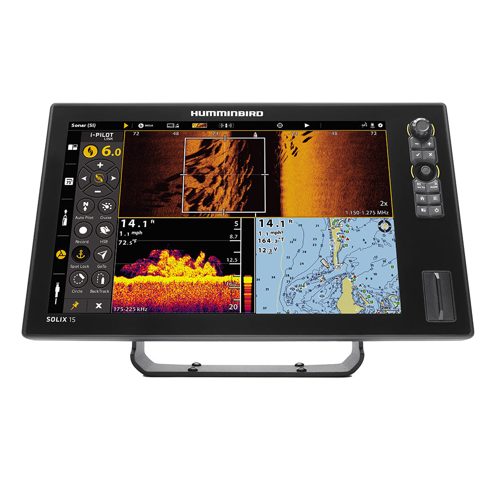 Humminbird - SOLIX 15 CHIRP MEGA SI+ G3 Fish Finder Display