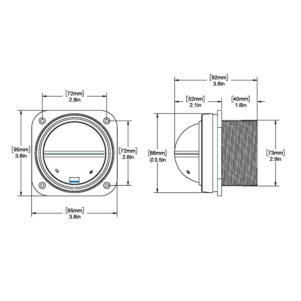 Ritchie - Explorer Compass - Bulkhead Mount