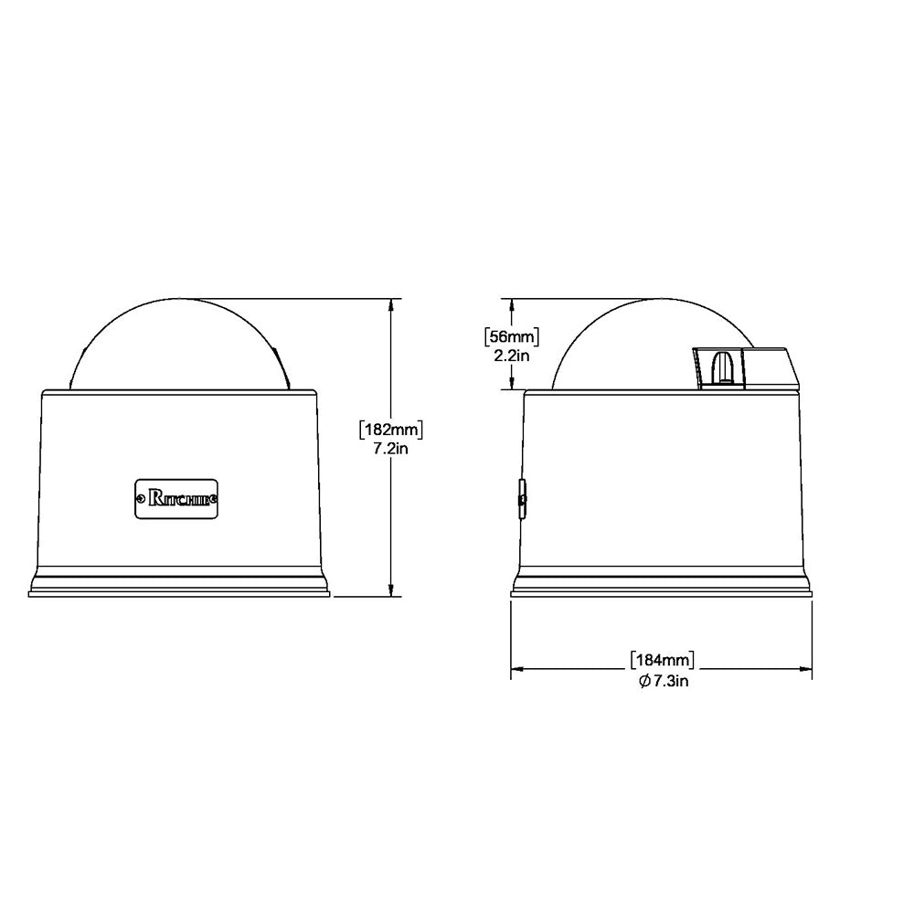 Ritchie - GlobeMaster Compass - Pedestal Mount, 5 Degree Card, 12V