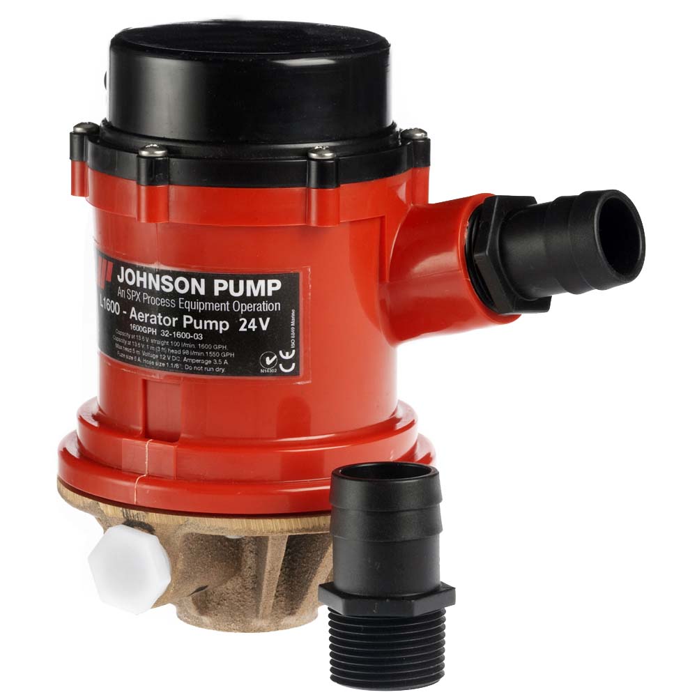 Johnson Pump - Pro Series 1600 GPH Tournament Livewell/Baitwell Pump