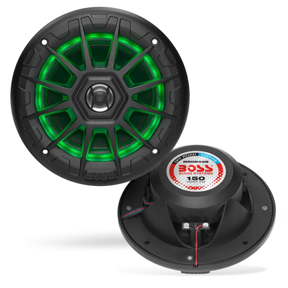Boss Audio - MRGB Speakers - With RGB Lighting, 200W