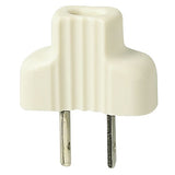 Vimar Polarized 2P SELV Plug, 6A 24V, Axial Cable Entry, 12.4 mm Blade Spacing, For 16345/14332/08198 Socket Outlets, Ivory Finish