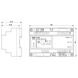 Vimar By-me Plus DIN Rail Supply Unit, 120-230V AC, 29V DC, 1280mA, Decoupling Coil, 8 Modules