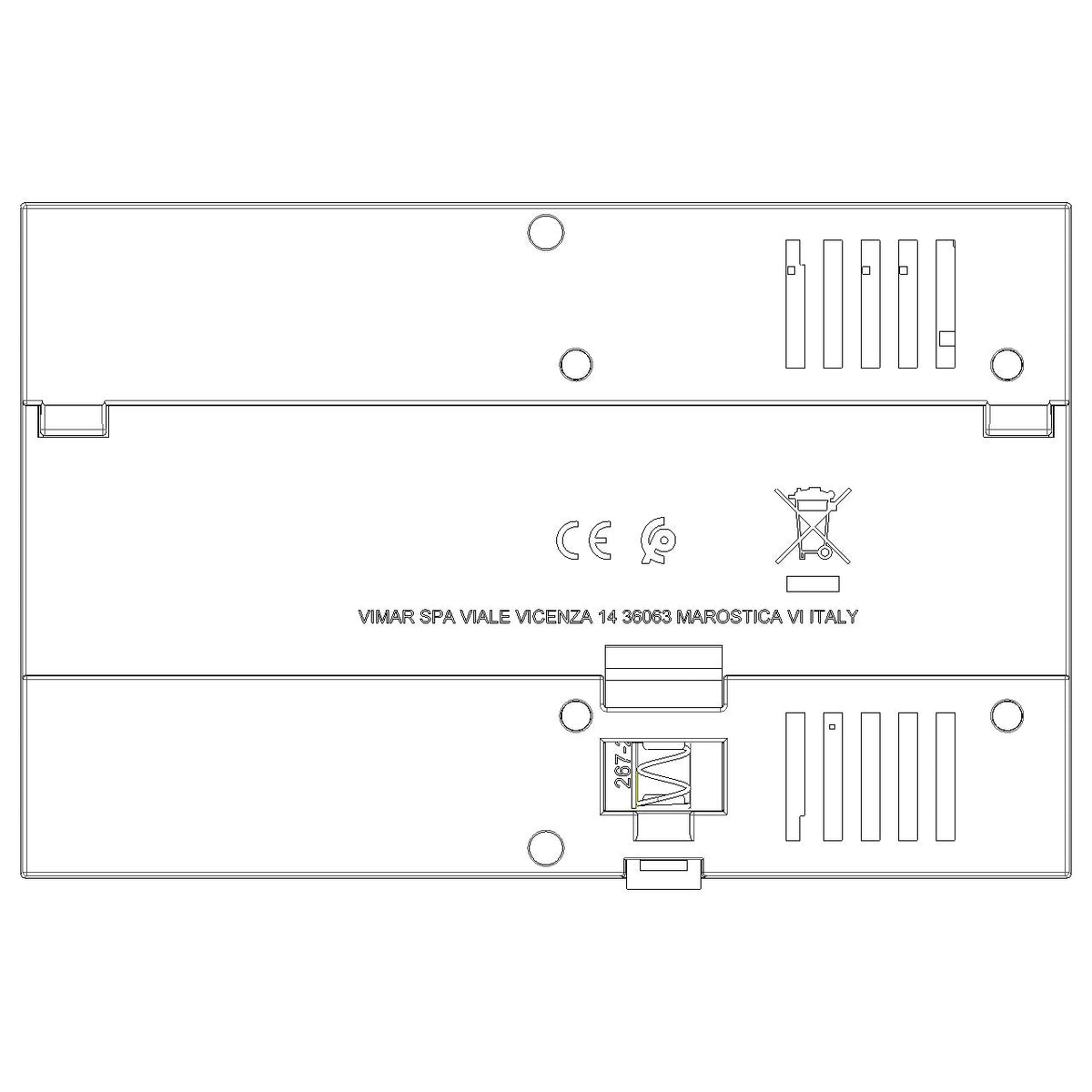 Vimar By-me Plus DIN Rail Supply Unit, 120-230V AC, 29V DC, 1280mA, Decoupling Coil, 8 Modules