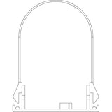 Vimar G13 Fluorescent Lampholder, 2A, 500V, 140C, with Starter Holder, Snap-Fit, Screwless Terminals