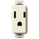 Vimar 8000 2P+E USA+SASO Socket Outlet, 15A, 127V AC, IP20, Flush Mount, White RAL 9001