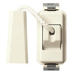 Vimar 8000 Series Cord-Operated Push Button, 1P NO, 10A 250V, 1.5 m Cord, IP40, White