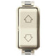 Vimar 8000 Series 3-Position 2-Way Rocker Switch, Center Off 1-0-2, 10AX 250V, IP40, Flush Mount