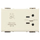 Vimar 8000 Shaver Supply Unit, 230V Input, 120V/230V Output, 20 VA Isolation Transformer, 3-Module, Flush Mount