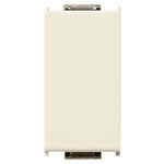 Vimar 8000 Series Special Blank Module, 1M, Cable Outlet, White RAL 9001