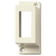 Vimar 8000 Series 1-Module Surface Cover, 50mm Depth, IP40, Rear Cable Inlet, Halogen-Free Plastic, Ivory RAL 9001