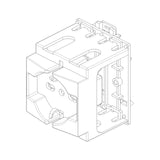 Vimar SICURY DIN Rail Socket Outlet, 2P+E, 16A 250V, Italian P40