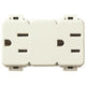 Vimar LINEA Classica USA+SASO Double Socket Outlet, 2P+E, 15A, 127V, 3-Module, White