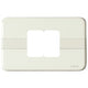Vimar LINEA Classica 2-Module Self-Bearing Cover Plate, For 3-Module Flush Boxes, Thermoplastic Resin, Ivory, 120 x 76 mm, IP00
