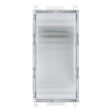 Vimar PLANA 1-Module LED Auxiliary Emergency Lamp, 100-240V AC, Rechargeable Li-Ion Battery, 2.5h Autonomy, Courtesy or Step Marker Light, External 1-Way Switch Control