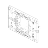 Vimar Plana 2-Central-Module Mounting Frame, With Screws, 60 mm Fixing Centres