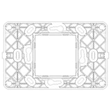 Vimar Plana 2-Central-Module Mounting Frame, With Screws, 60 mm Fixing Centres
