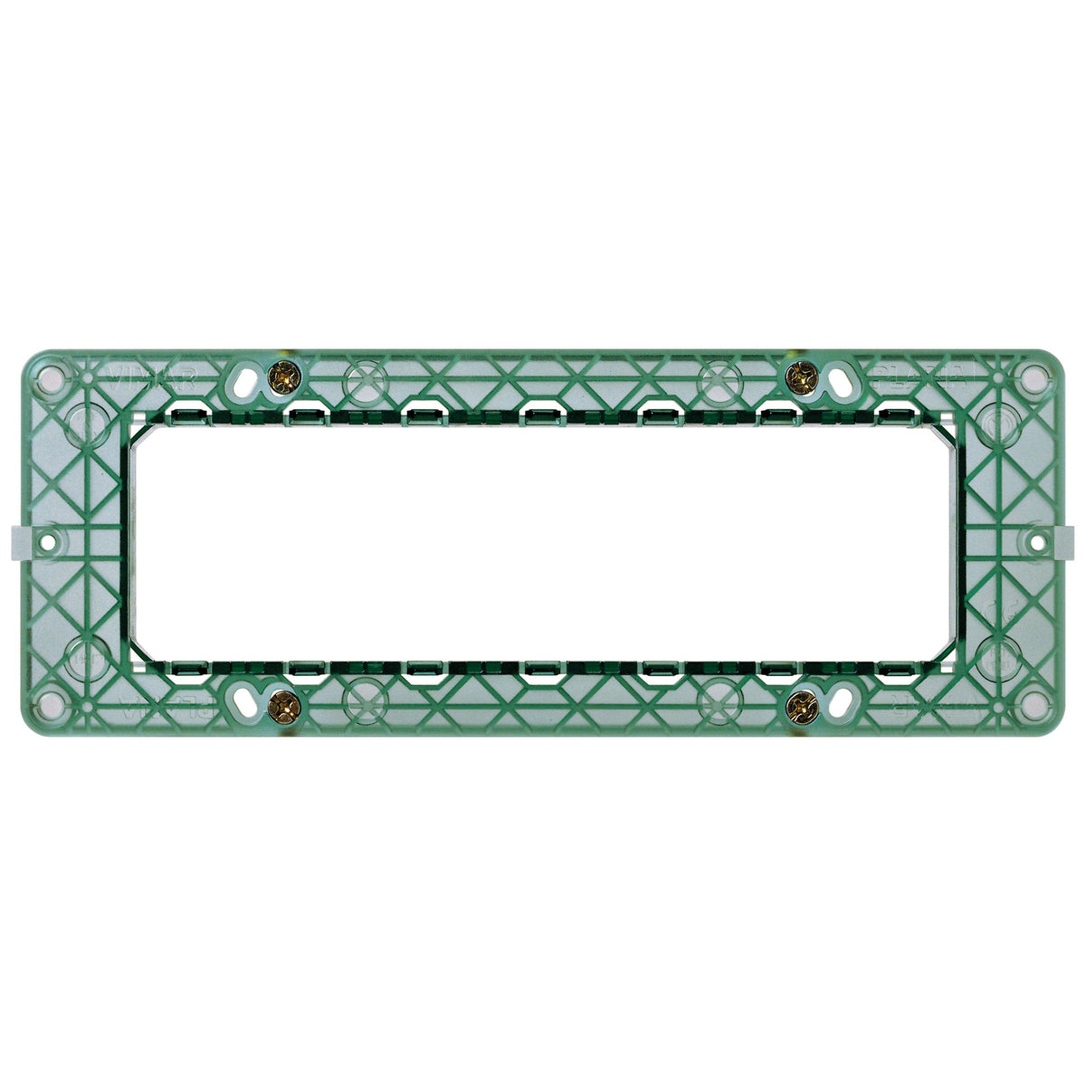 Vimar Plana 7-Module Mounting Frame, For 6/7-Module Boxes, Flush-Mount, With Screws
