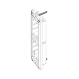 Vimar Plana 2-Module Panel-Mount Frame, With Screws, Thermoplastic