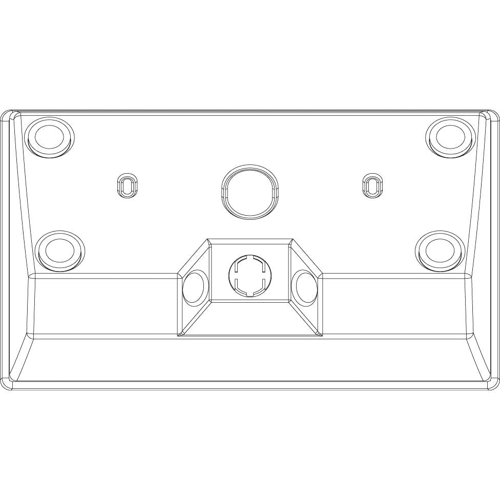 Vimar Plana 4-Module Table Mounting Box, Matt White Finish, Halogen-Free Plastic, IP20, Cable Entry, 142.5 x 80 x 67.6 mm
