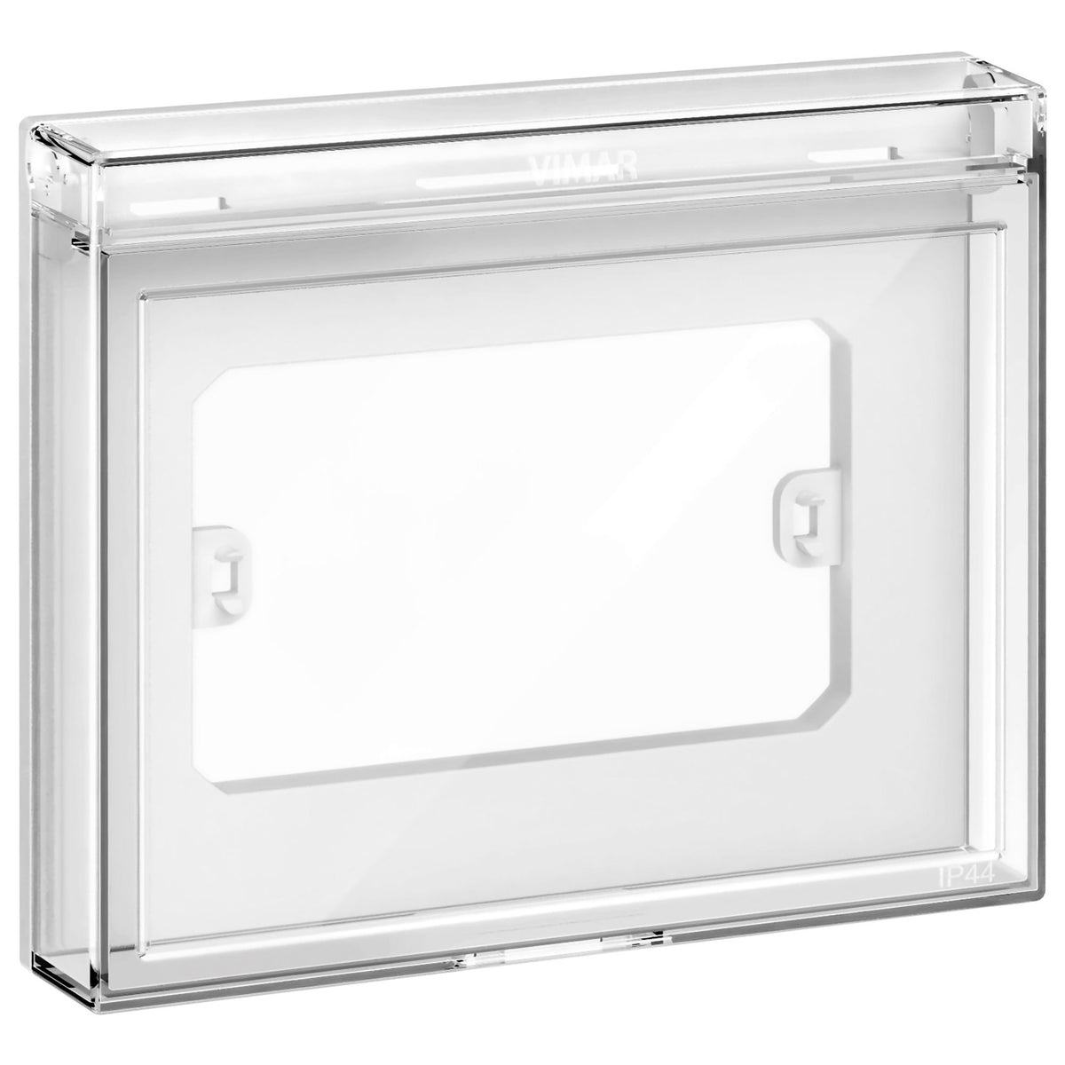 Vimar Isoset 3-Module IP44 Protected Cover With Transparent Door, For Eikon Exé, For Linea, For Arké, For Plana, For Neve Up, For Flush-Mount Box