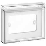 Vimar Isoset 3-Module IP44 Protected Cover With Transparent Door, For Eikon Exé, For Linea, For Arké, For Plana, For Neve Up, For Flush-Mount Box
