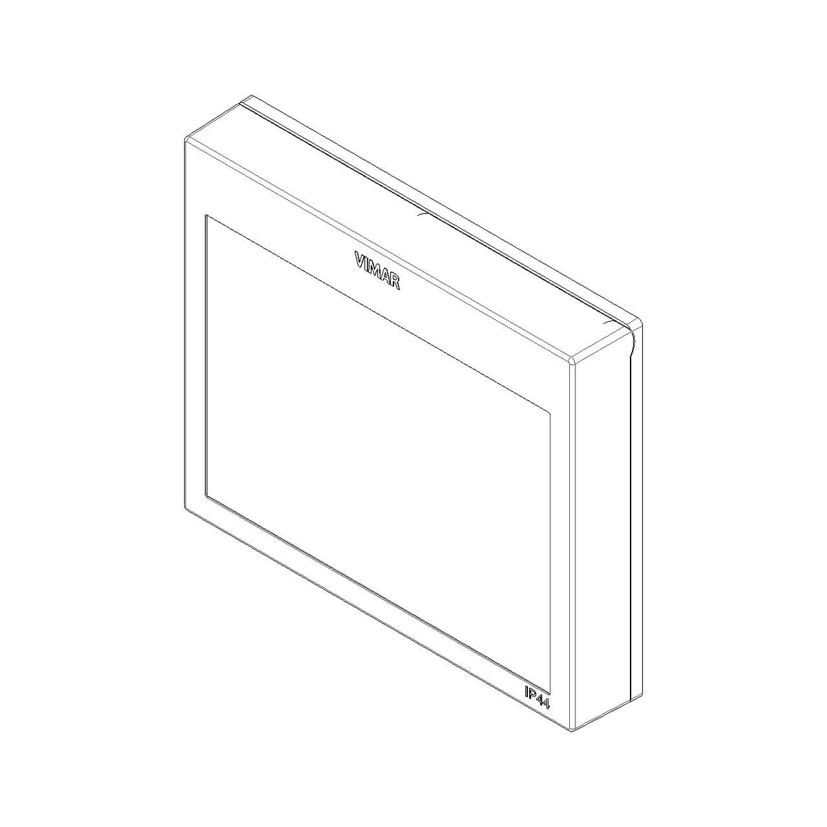 Vimar Isoset 3-Module IP44 Protected Cover With Transparent Door, For Eikon Exé, For Linea, For Arké, For Plana, For Neve Up, For Flush-Mount Box