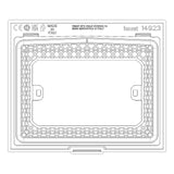 Vimar Isoset 3-Module IP44 Protected Cover With Transparent Door, For Eikon Exé, For Linea, For Arké, For Plana, For Neve Up, For Flush-Mount Box