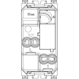 Vimar ARKÉ 1P NO Push Button Mechanism, 10A 250V, Illuminable, IP40