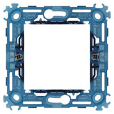 Vimar ARKÉ 2-Module Mounting Frame, For 60 mm Round Boxes, 71 mm Centers, Claw Mount