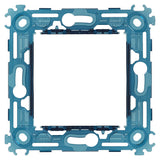 Vimar Arké 2-Module Mounting Frame, For 60 mm Fixing Centers or 56x56 mm Box, 71 mm Center Distance, Without Screws, Transparent Thermoplastic