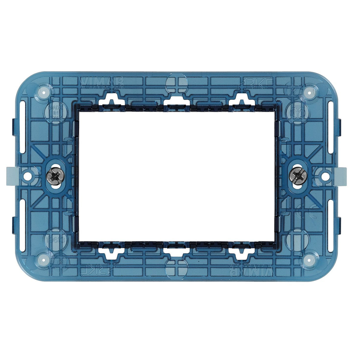 Vimar Arké 3-Module Mounting Frame, Flush-Mounted, With Screws