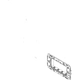 Vimar Arké 4-Module Mounting Frame, With Screws, Thermoplastic, Flush-Mount
