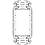 Vimar ARKÉ 1-Module Panel Mounting Frame, With Screws, Thermoplastic, Front-Side Mount, Horizontal and Vertical