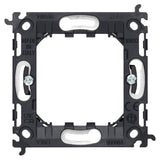 Vimar LINEA 2-Module Mounting Frame, With Claws, For 60 mm Round Flush-Mount Box, 71 mm Center Distance, Thermoplastic