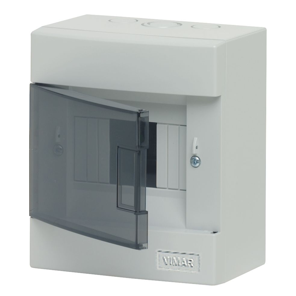Vimar Surface-Mount Consumer Unit, 5-Module, IP40, Transparent Door