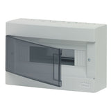 Vimar Surface Consumer Unit, 12+1 Modules, IP40, Transparent Door