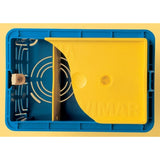 Vimar 3-Module Flush Mounting Box, For Masonry Walls, 20/25 mm Knockouts, 96 x 59 x 49.8 mm