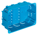 Vimar 12-14 Module Flush-Mount Box for Hollow Walls, 68 mm Cutout, 50 mm Internal Depth, Halogen-Free Plastic, GW 850C, Blue