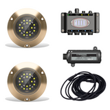 Lumishore - SMX154 EOS Underwater Light Kit - 2 Light Set, RGBW Color-Change, 10/31V, 7,000 Fixture Lumens