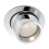 BCM - Kea 62M Adjustable Downlight - Stainless Steel, With Snoot Reflector