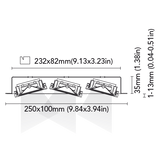 BCM - Evia 3-35H Triple Adjustable Downlight - 2700-6000K, Tunable White, 24VDC